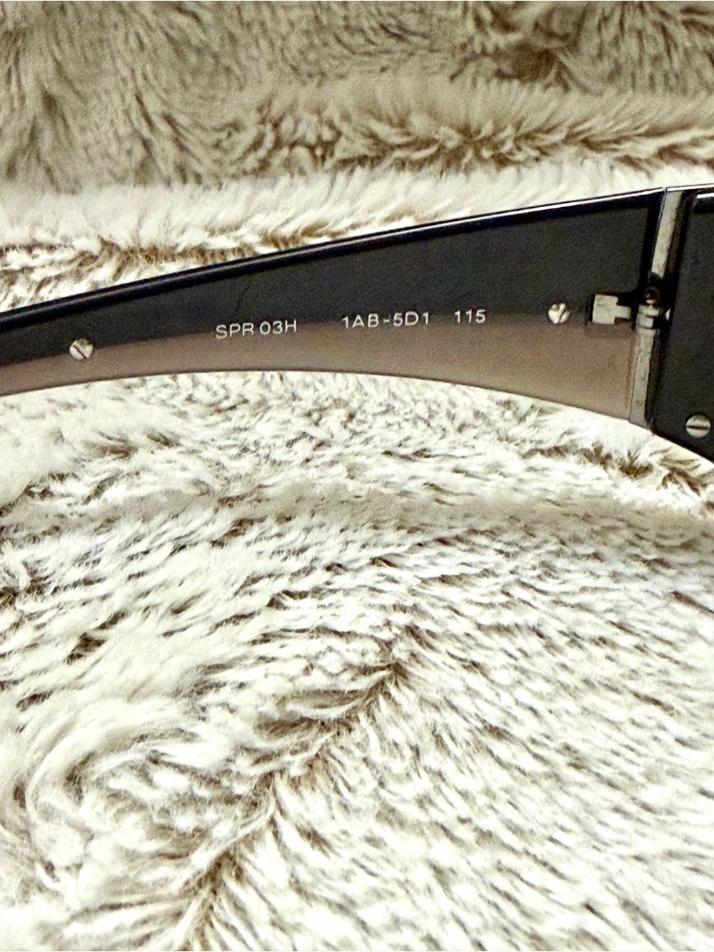 Prada SPR 03H Vintage Early 2000’s Shield Wrap Rectangle Sunglasses - Picture 11 of 11
